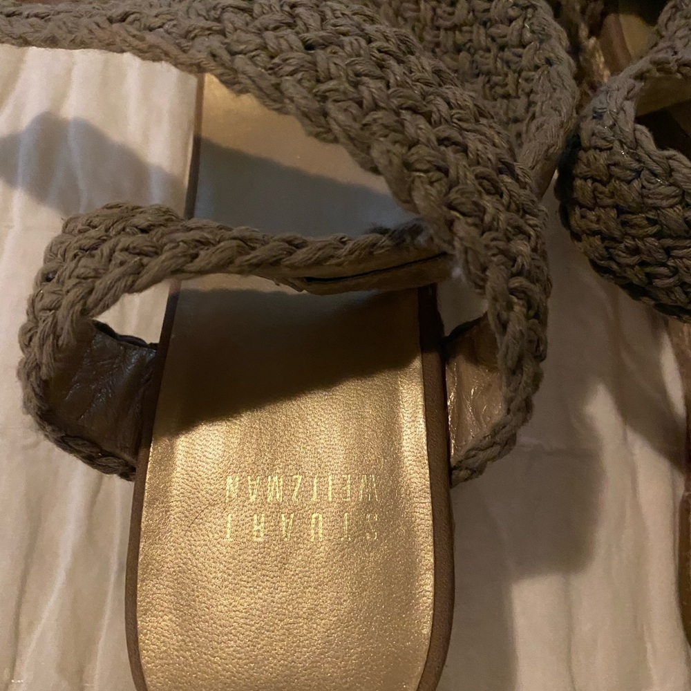 Stuart Weitzman Platform Sandals Size 7.5 - image 2